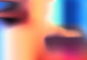 Abstract Psychedelic grainy wallpaper design, pink magenta blue black color abstract noisy gradient shape glowing backdrop design, poster, banner