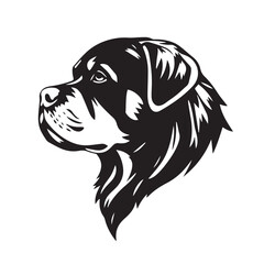 Fototapeta premium Dog silhouette on white background. Dog head icon. Dog logo. Dog Vector Design. 