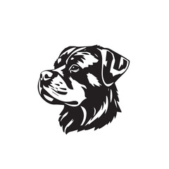 Dog silhouette on white background. Dog head icon. Dog logo. Dog Vector Design. 