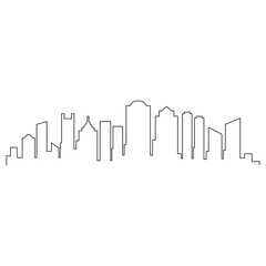 Boston skyline outline