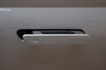The door handle of a modern car. Car exterior design.