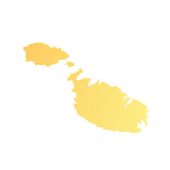 Obraz premium Map of Malta, sign silhouette. World Map Globe. Vector Illustration isolated on white background. Europe continent.