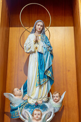statue representing the immaculate conception in the church of santa clara in chelas