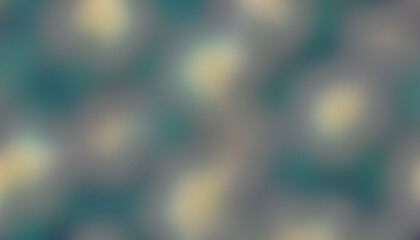 Obraz premium Soft focus bokeh background with teal and yellow light effects abstract