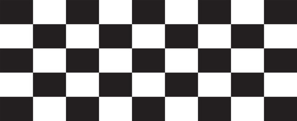 Black and white checkered pattern, Checkerboard seamless pattern. vectors