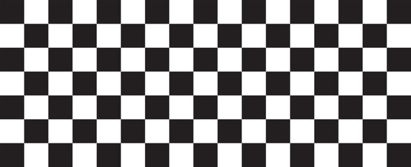 Black and white checkered pattern, Checkerboard seamless pattern. vectors