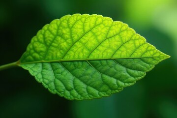 Obraz premium Intricate, veined leaf, chartreuse to lime gradient , spring, delicate, illustration