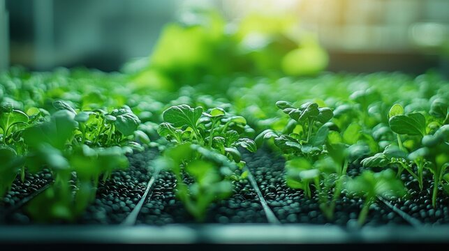 tiny lettuce seeds are neatly arranged in rows, showcasing their growth potential gentle focus on lettuce leaf behind them for harmonious presentation