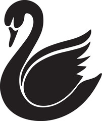Fototapeta premium Elegant Swan Silhouette