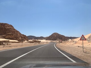 road in the desert
