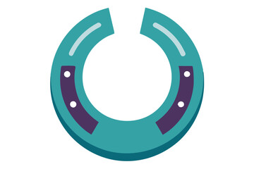 Naklejka premium Minimalist Horse Shoe Vector Graphic for Rustic Themes