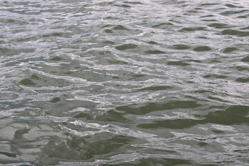 lake ripples close up