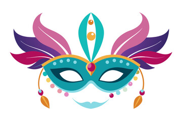Elegant Decorative Masks with Feathers and Jewel Embellishments