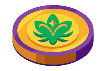 Traditional Mardi Gras Doubloons in Bright Metallic Colors