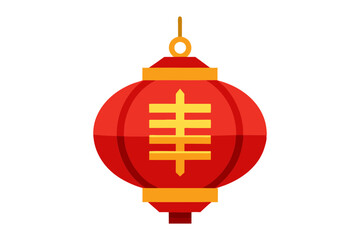 Fototapeta premium Traditional Red Lantern Drawing for Chinese New Year Graphics