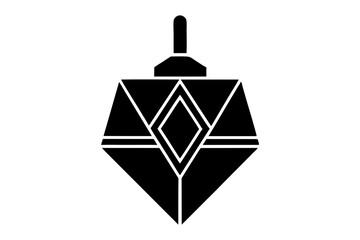 Simple Dreidel Silhouette for Hanukkah Themed Design