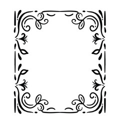 Decorative floral frame border design