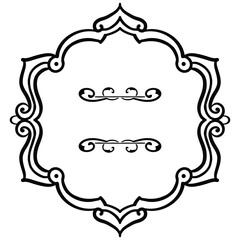 Ornate frame design element decorative border