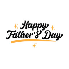 Happy father's day typography design