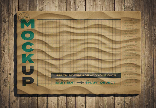 Block of Sand Poster Image Mockup
