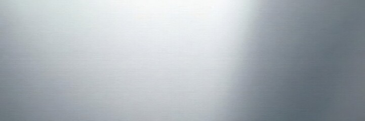 Close-up of brushed aluminum silver plate, reflective surface, metallic texture, background, simple