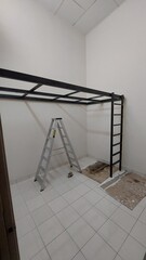 A unique piece of industrial-style furniture made from wood and metal, fully handcrafted and...