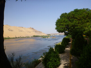 Obraz premium Landscape Viewed from the Nile