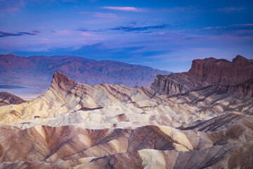 Morning at Zabriskie Point in Death Valley, California.