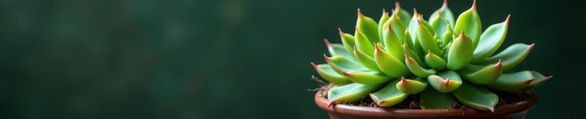 Crown of thorns succulent in vase with greenery, floral bouquet, Euphorbia Milii