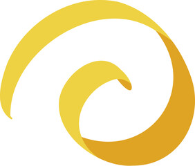 Golden Glossy Glitter Ribbon for Party Holiday Background. Isolated on White Background Design Element. Vector Illustration for your design