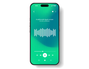 Web mobile application interface for music player application for mobile app, business, website. Sound app UI UX GUI template. Responsive website wireframes. Web design UI kit. Music Dashboard. © Carkhe