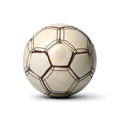 Fototapeta premium Retro Style Football with Detailed Stitching Texture