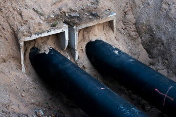 Underground pipes