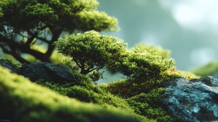 Obraz premium A Lush Forest Floor Enchanting View