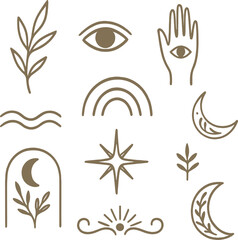 Boho Minimalist Mystical Illustrations