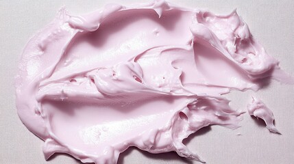 Swirls of Pale Pink Cream on Textured Background, Close-Up Beauty Shot