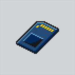 Pixel art illustration sd card. Pixelated memory card.  sd card memory Icon pixelated for the pixel art game and icon for website and video game. old school retro.