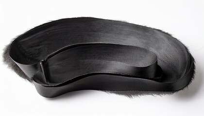 black rolled ink texture on white background