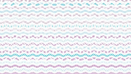 夏の季節の涼しい和柄背景イラスト
