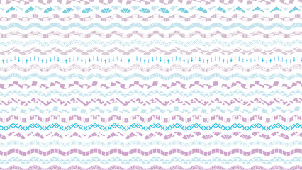 夏の季節の涼しい和柄背景イラスト
