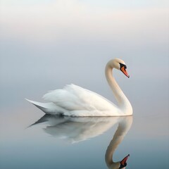 Fototapeta premium swans on the lake