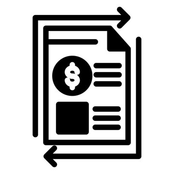 Financial Audit and Impact Statement Icon from Financial Services Collection (Mixed style)