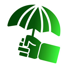 Insurance Provider and Security Firm Icon from Financial Services Collection (Solid Gradient style)