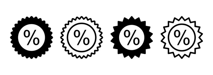 Discount icon logo design. Discount tag sign and symbol