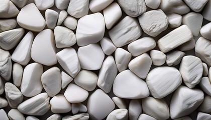 white stones texture of marble chips background of gravel