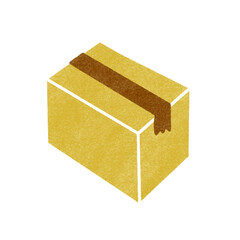 段ボール, ダンボール, 箱, ボックス, イラスト, 配送, 引っ越し, 配達, パッケージ, 包み, 入れ物, 手書き, 手描き, スタンプ, はんこ, ハンコ, かわいい, 可愛い, シンプル, 片付け, 荷物, 置き配
