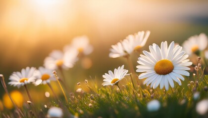 daisy in the meadow soft focus shallow dof