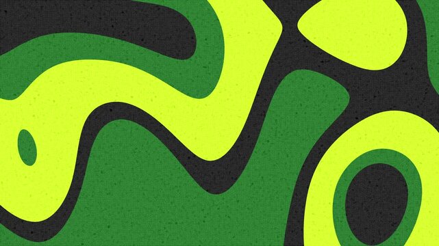 Abstract green and yellow pattern suitable for design projects, backgrounds, textiles, and print materials with a modern and vibrant aesthetic.