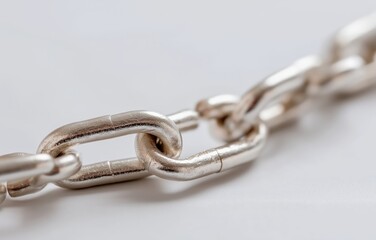 Obraz premium Understanding supply chain complexities through a broken link symbolizing disruption