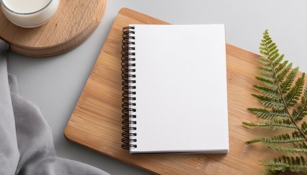 a5 spiral notebook blank mockup